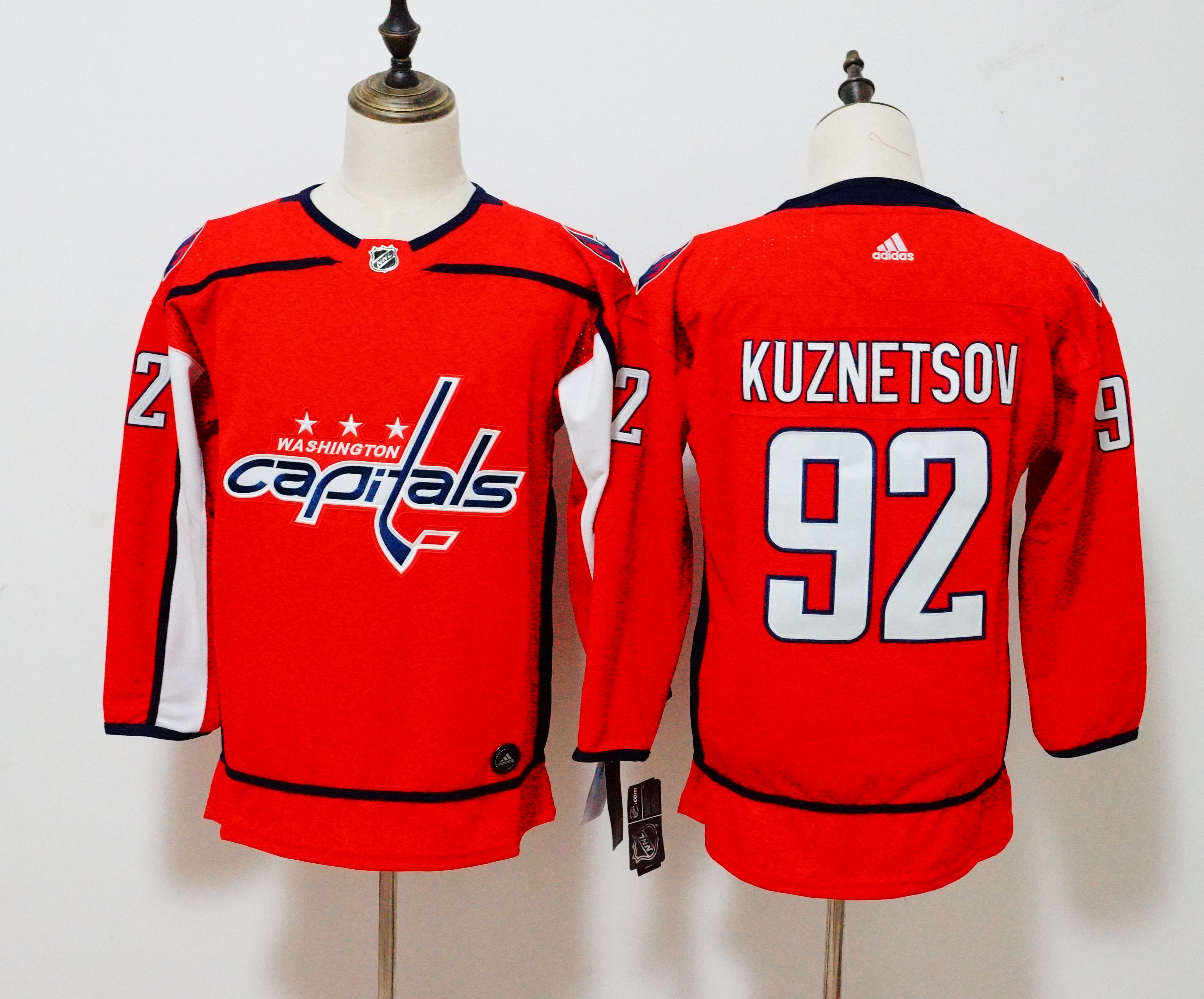 Women Washington Capitals #92 Kuznetsov red Hockey Stitched Adidas NHL Jerseys